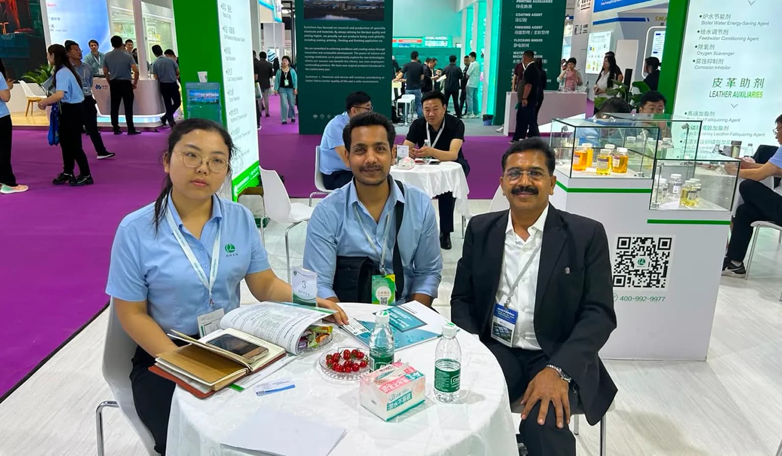 Radha Krishna exhibition booth in Shanghai