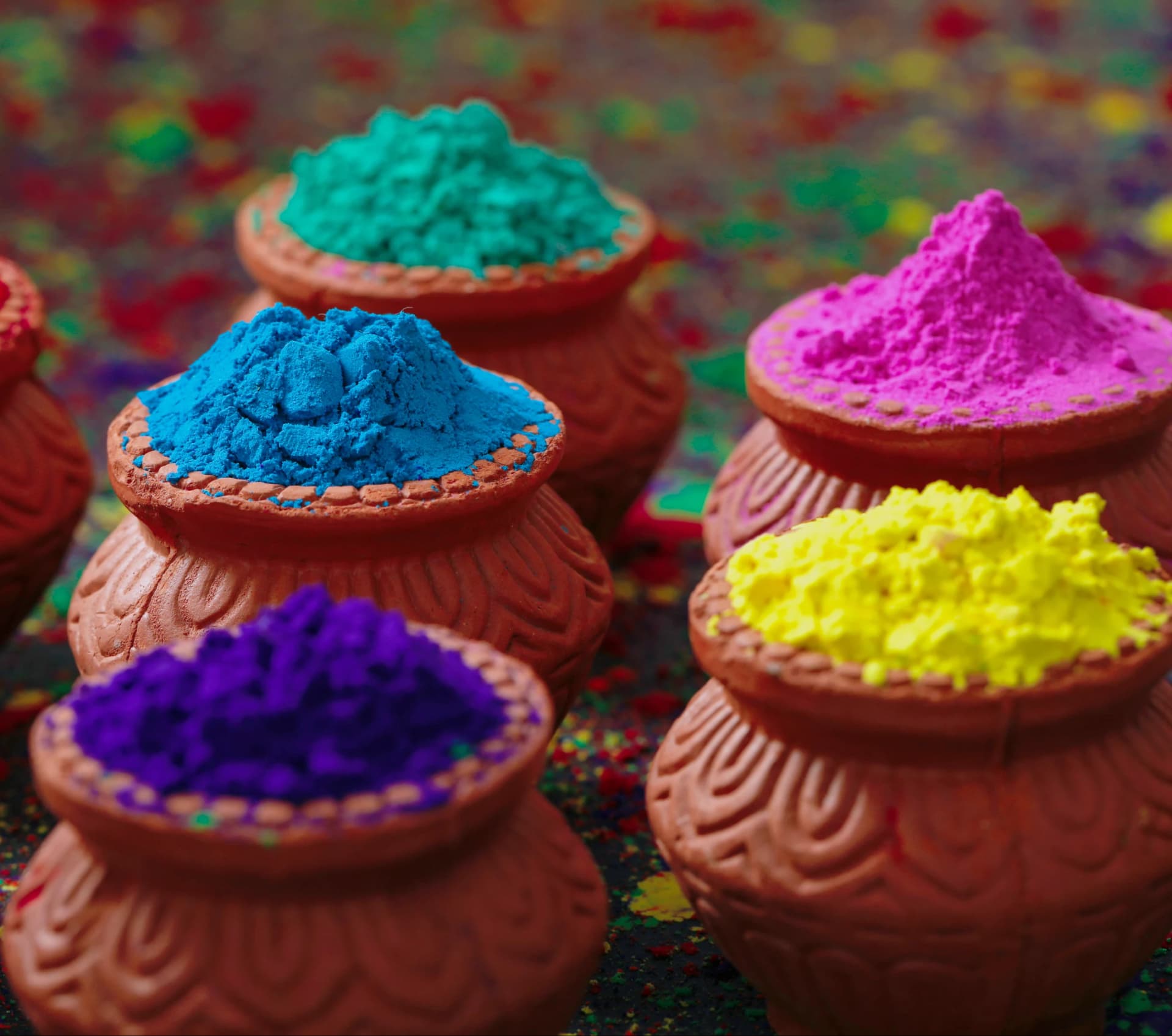 Pigment Powder for Gulal & Rangoli