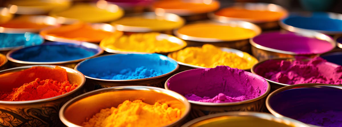 Pigment Powder for Gulal & Rangoli
